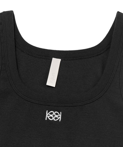 Square-Neck Rib Tank Top