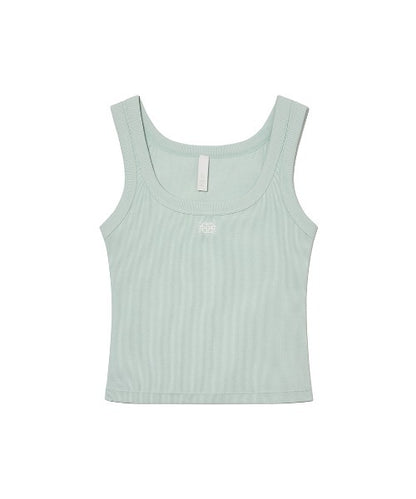 Square-Neck Rib Tank Top