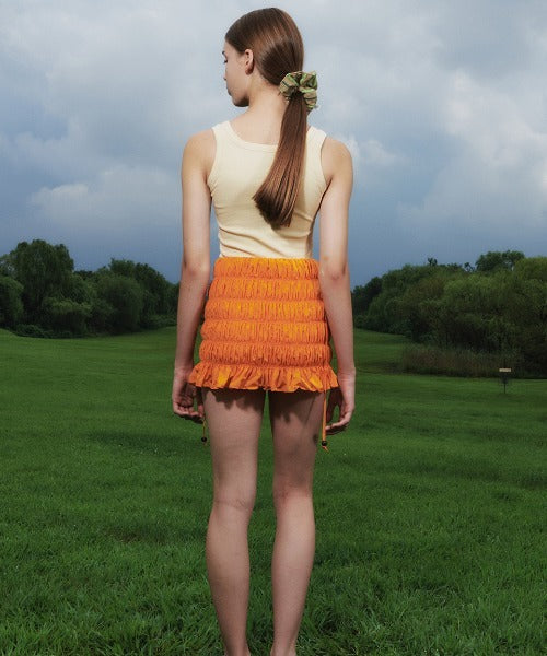Square-Neck Rib Tank Top