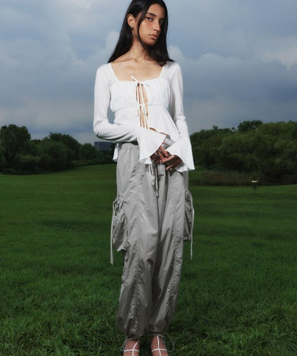Shirring Pocket Pants
