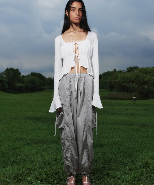 Shirring Pocket Pants