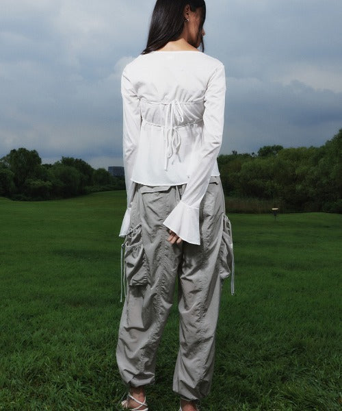 Shirring Pocket Pants
