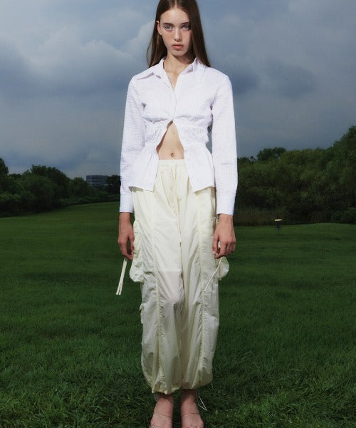 Shirring Pocket Pants
