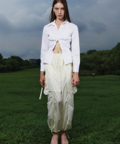 Shirring Pocket Pants