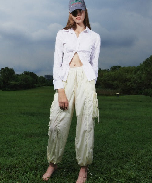Shirring Pocket Pants