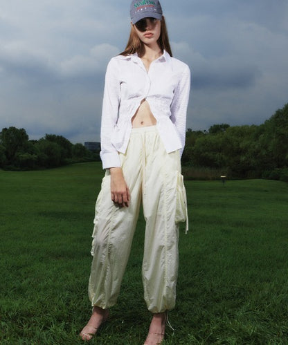 Shirring Pocket Pants