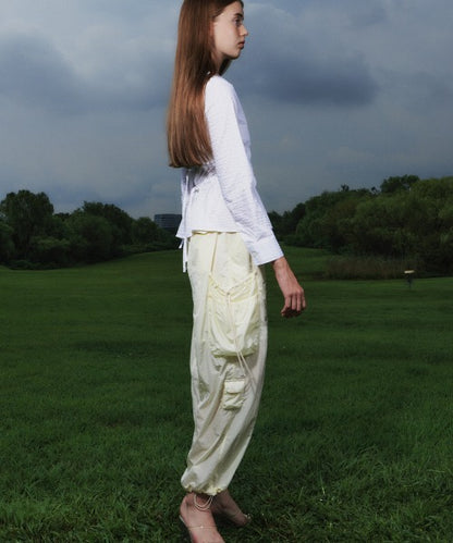 Shirring Pocket Pants