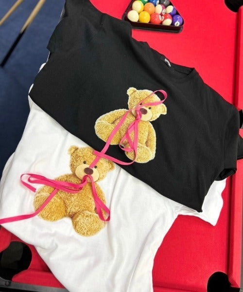 リボン付き ベア ビッグＴシャツ