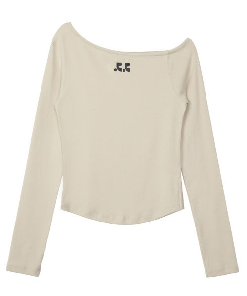 RR ONE SHOULDER LONG SLEEVE TOP