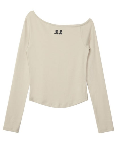 RR ONE SHOULDER LONG SLEEVE TOP