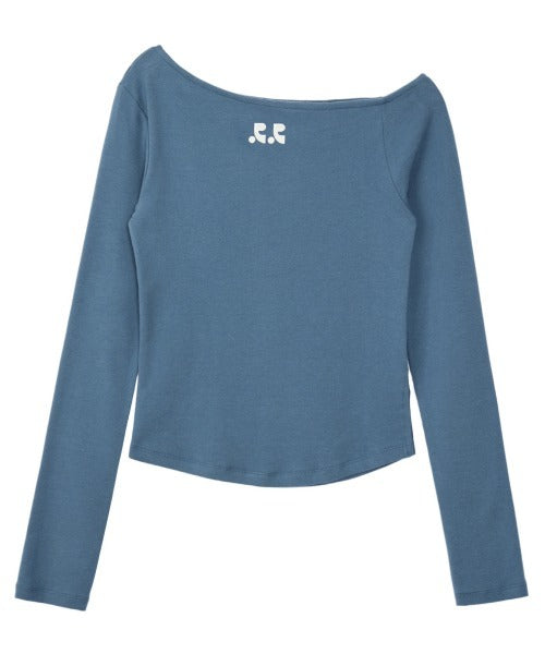 RR ONE SHOULDER LONG SLEEVE TOP