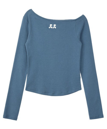 RR ONE SHOULDER LONG SLEEVE TOP