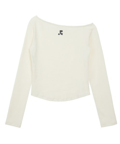 Rest&Recreation/レストアンドレクリエーション RR ONE SHOULDER LONG SLEEVE TOP ワンショルダー ロングスリーブ