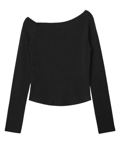 RR ONE SHOULDER LONG SLEEVE TOP
