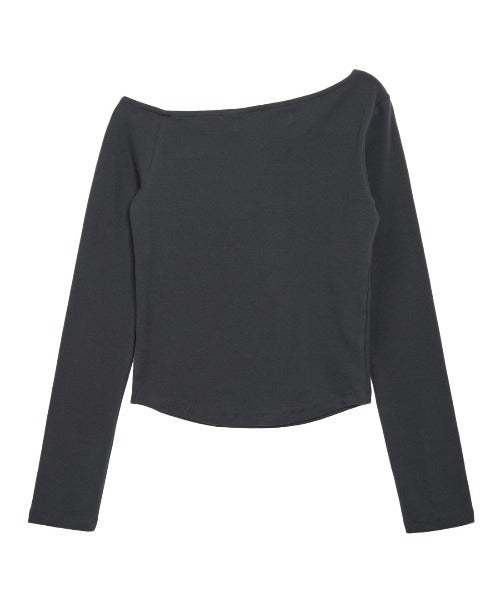 Rest&Recreation/レストアンドレクリエーション RR ONE SHOULDER LONG SLEEVE TOP ワンショルダー ロングスリーブ
