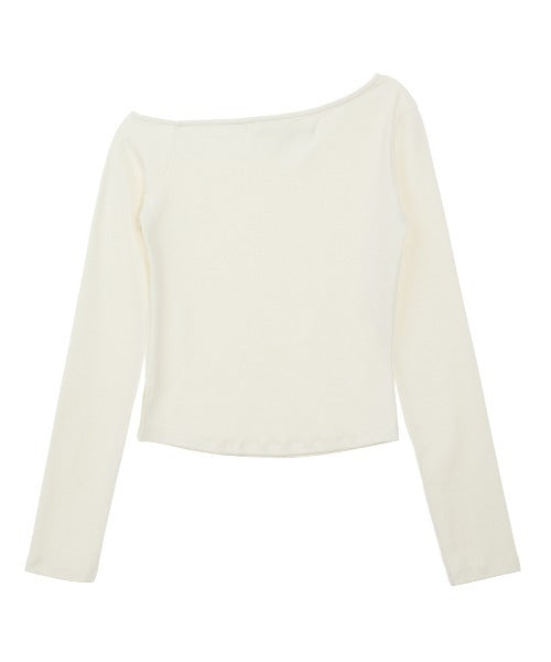 Rest&Recreation/レストアンドレクリエーション RR ONE SHOULDER LONG SLEEVE TOP ワンショルダー ロングスリーブ