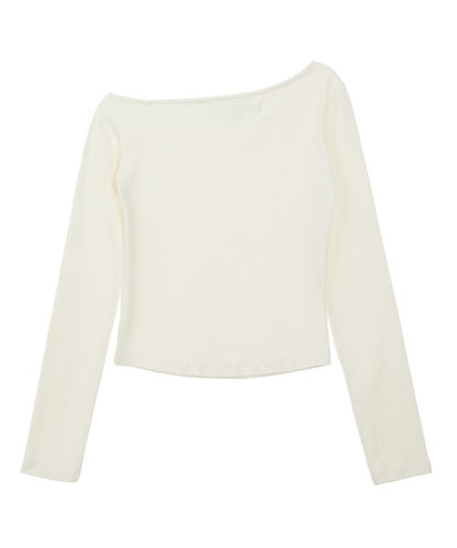 Rest&Recreation/レストアンドレクリエーション RR ONE SHOULDER LONG SLEEVE TOP ワンショルダー ロングスリーブ