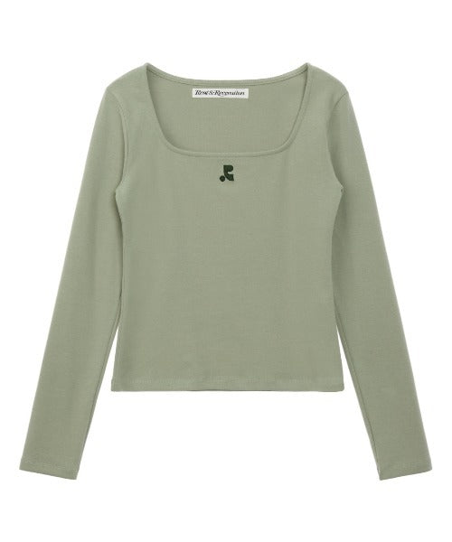 SQUARE NECK LONG SLEEVE