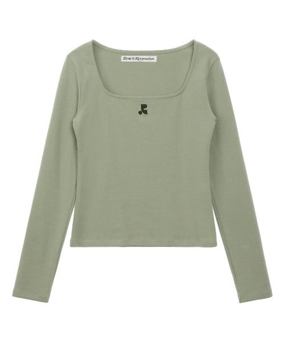 SQUARE NECK LONG SLEEVE