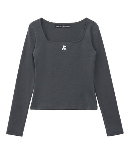 SQUARE NECK LONG SLEEVE