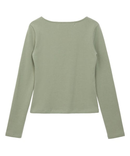 SQUARE NECK LONG SLEEVE