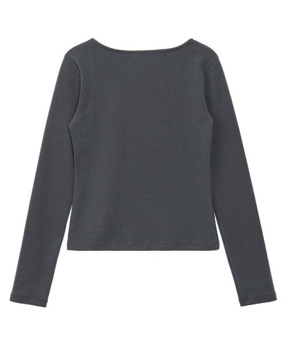 SQUARE NECK LONG SLEEVE