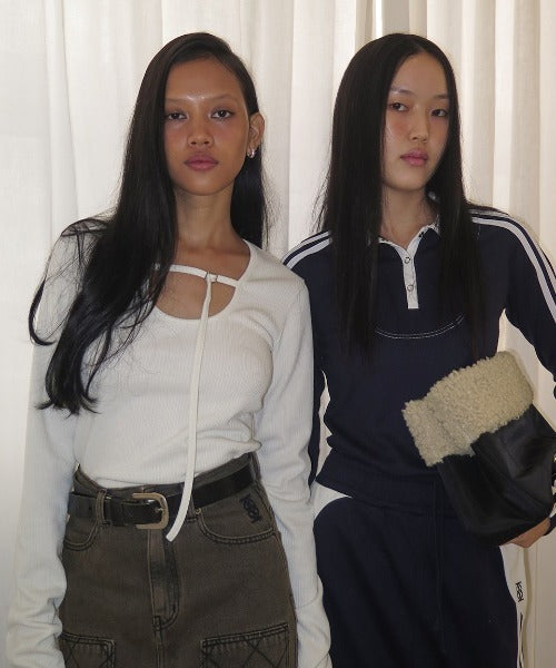 Belted U-Neck Top