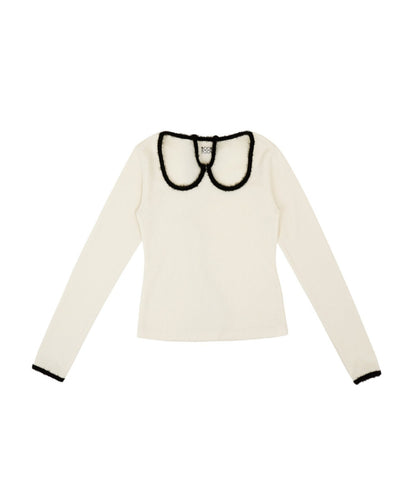 W-Neck Jersey Top