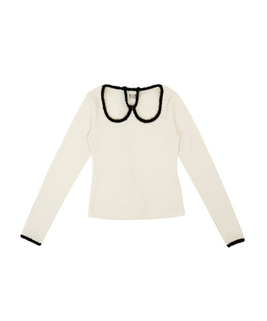 W-Neck Jersey Top