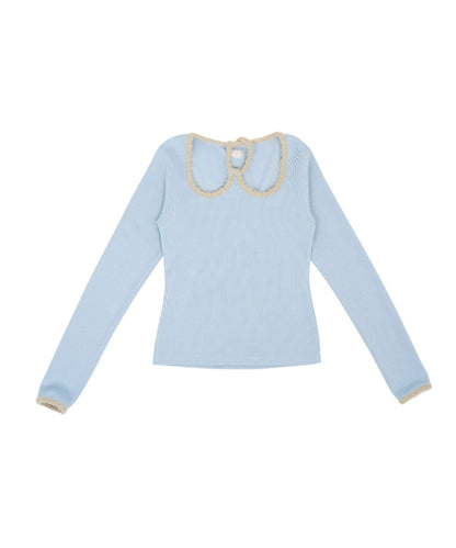 W-Neck Jersey Top