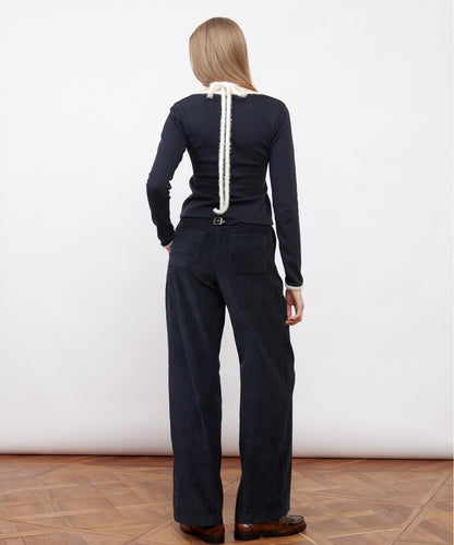 W-Neck Jersey Top