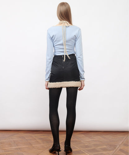 W-Neck Jersey Top
