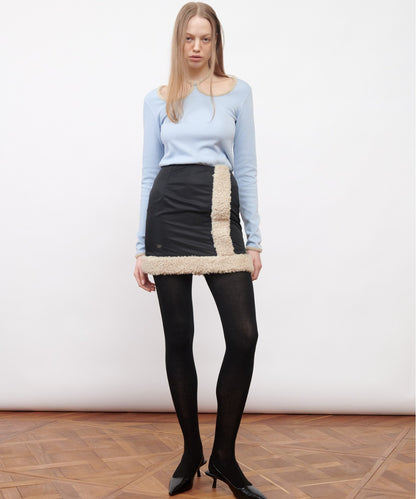 W-Neck Jersey Top