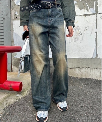 ワイドデニムパンツ