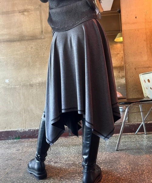 2WAYアシンメトリー スカート ワンピース