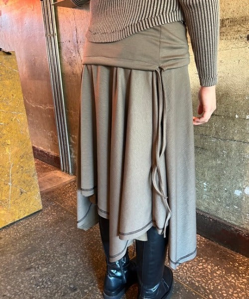 2WAYアシンメトリー スカート ワンピース