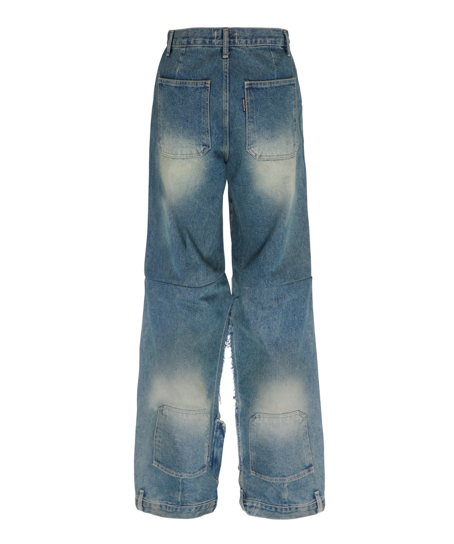 double knee double jeans
