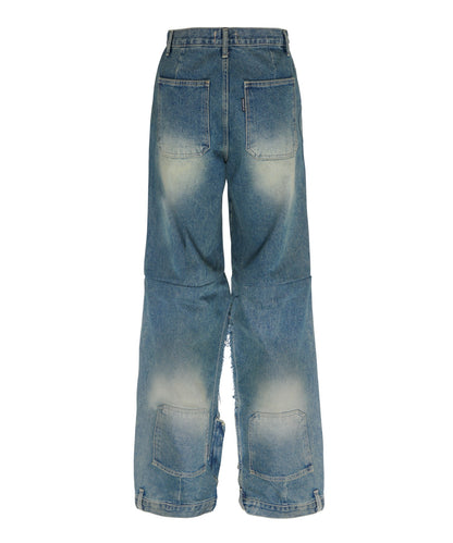 double knee double jeans