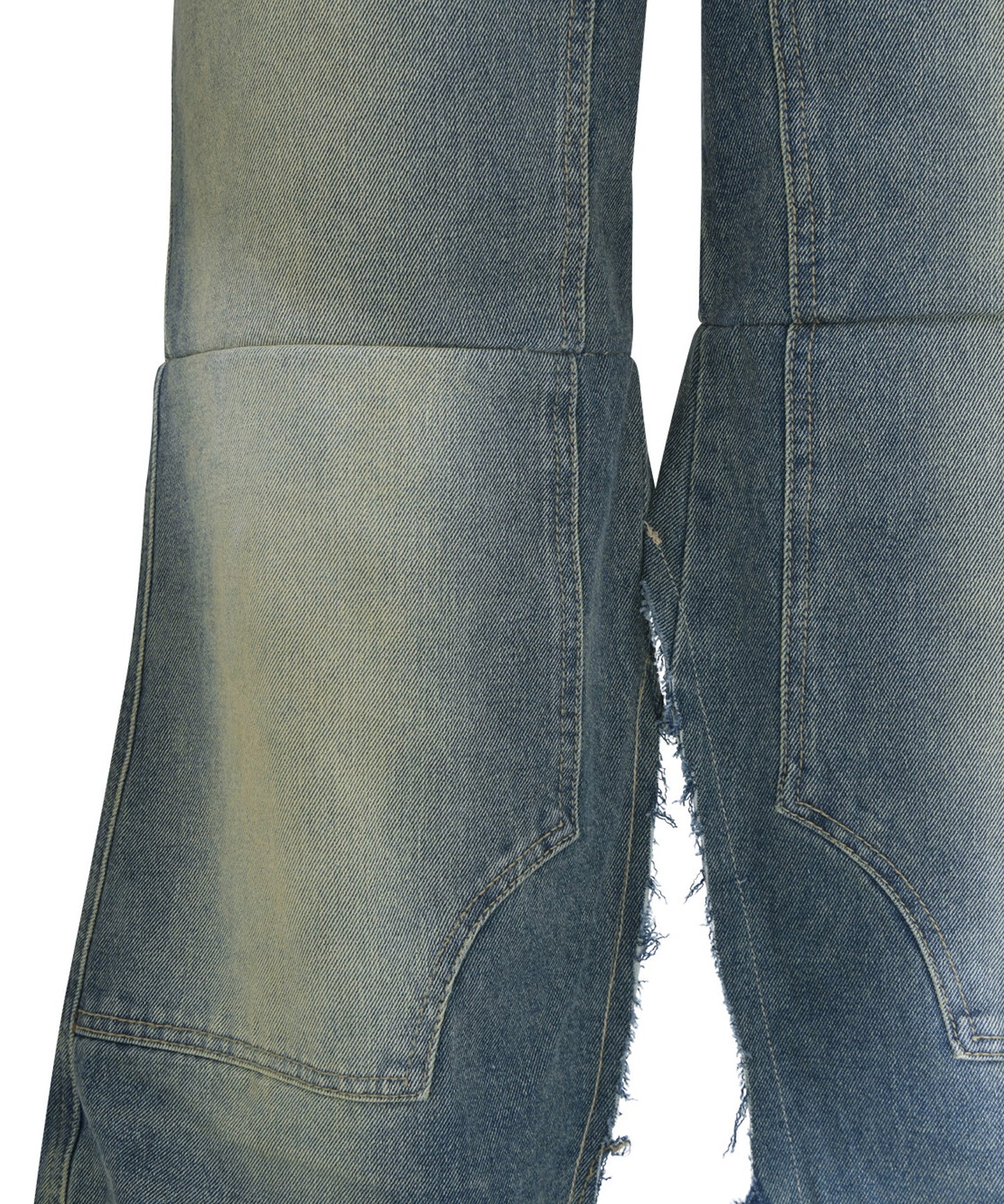 double knee double jeans