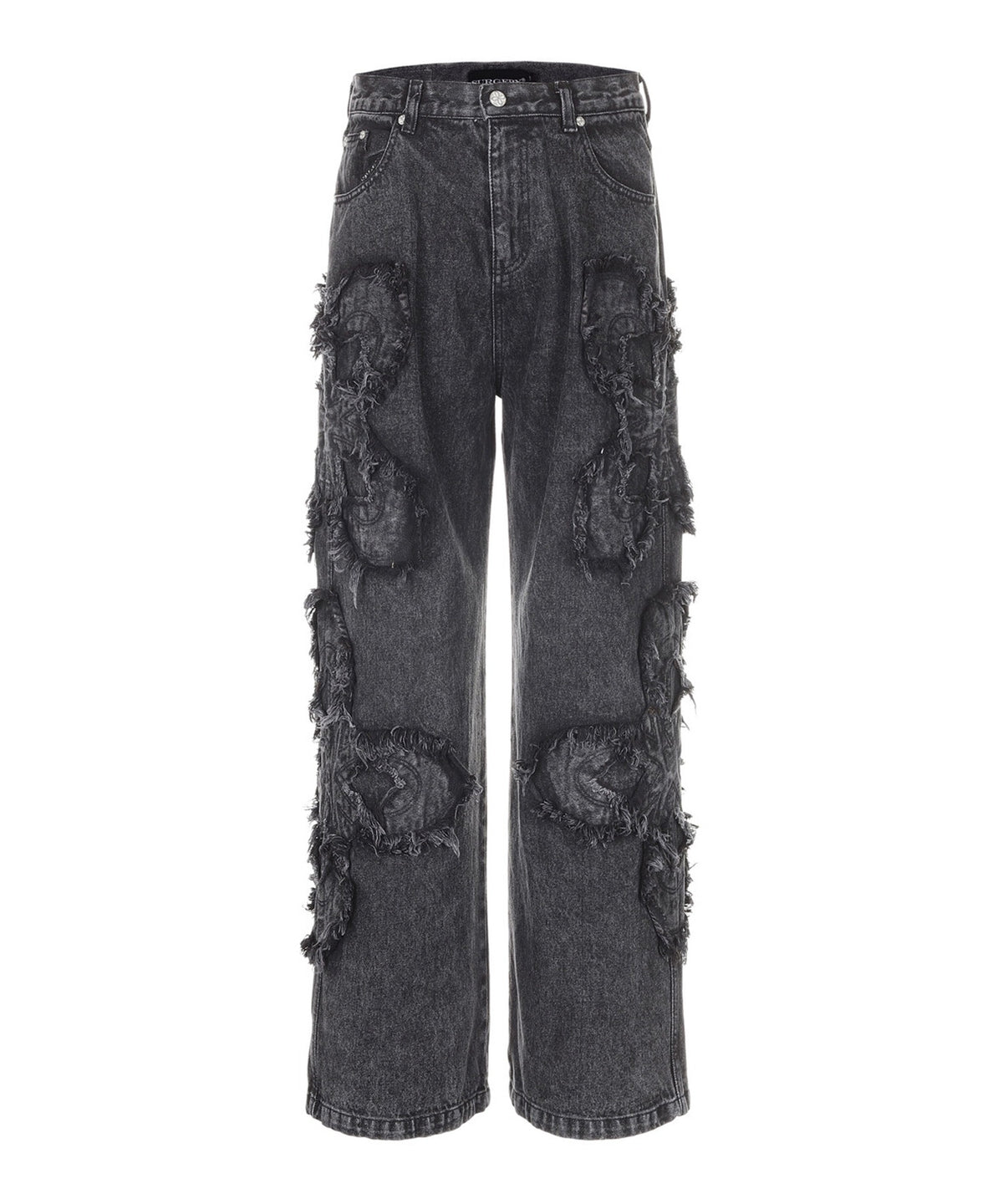 SURGERY/サージェリー Clover Logo Patch Jeans デニムパンツ – BLASEOUT
