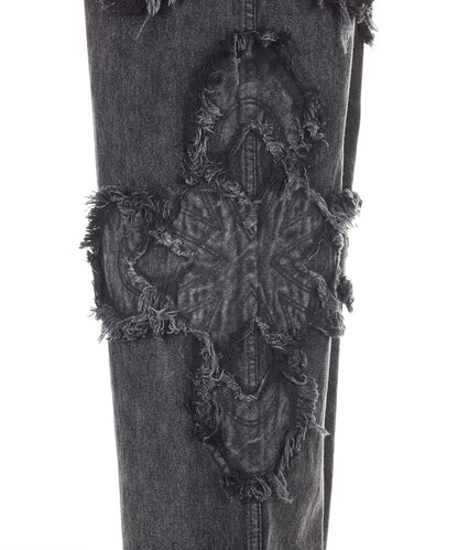 Clover Logo Patch Jeans