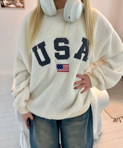 USAモコモコトップス