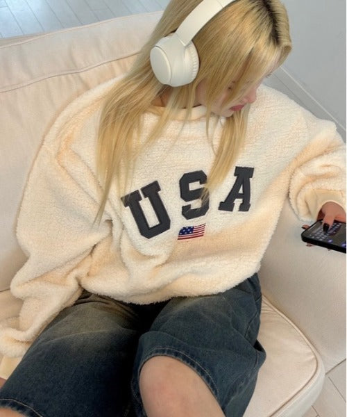 USAモコモコトップス