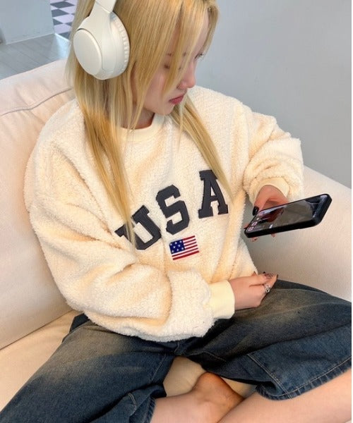 USAモコモコトップス