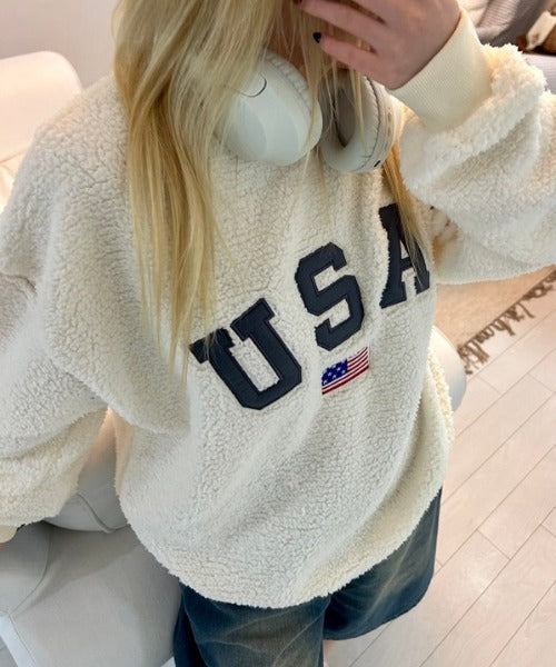 USAモコモコトップス