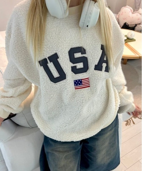 USAモコモコトップス
