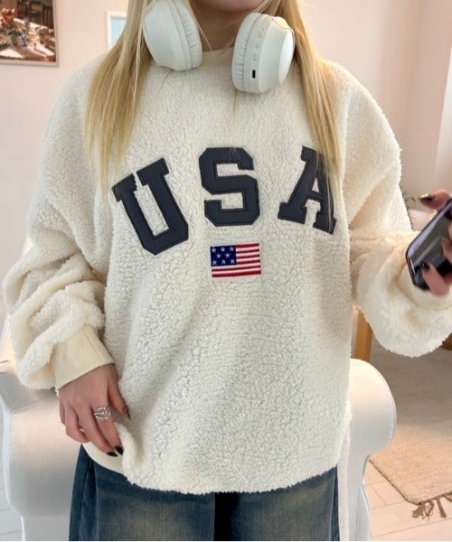 USAモコモコトップス