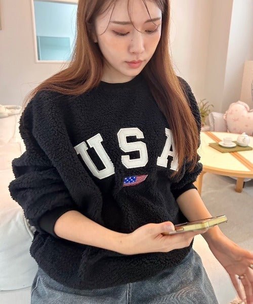 USAモコモコトップス