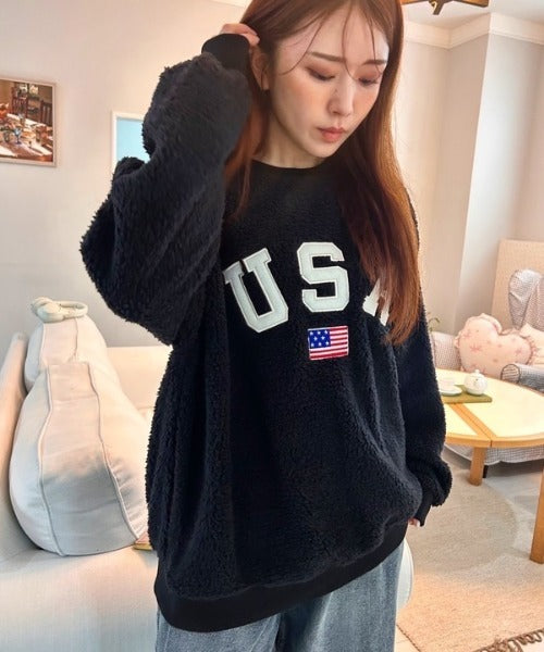 USAモコモコトップス