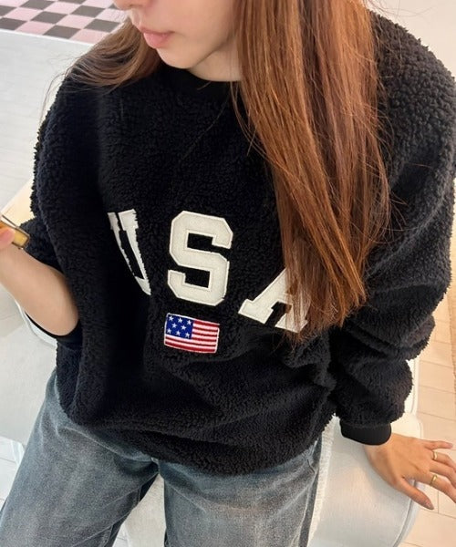USAモコモコトップス